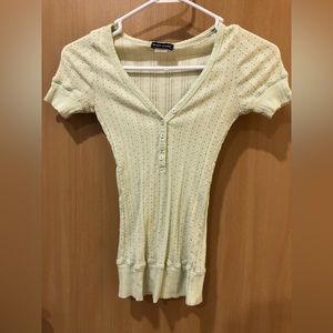 Wet Seal short sleeved Henley shirt